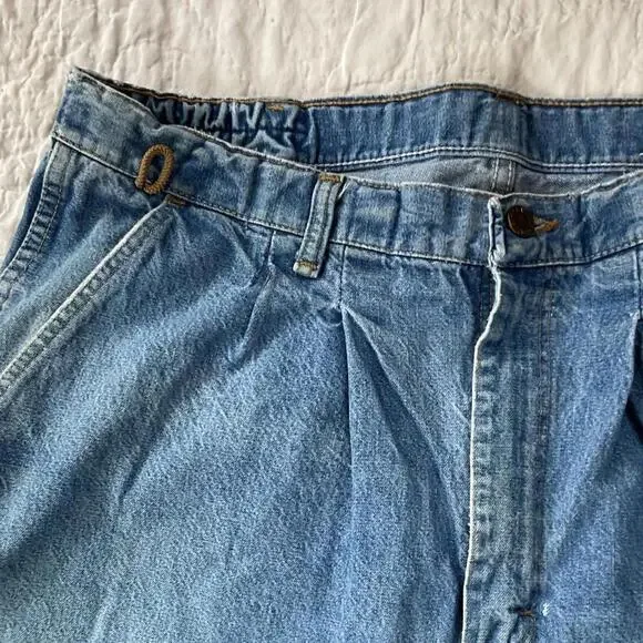 Vintage Wrangler Jeans 36x32 Made in USA Cowboy Cut – Distressed with Flaw - Picture 8 of 9